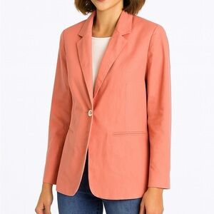 Women’s Coral Pink Blazer – Requirements Brand – Size 12